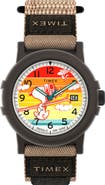 Timex® x Peanuts Camper Ski Webbing Strap Watch, 38mm
