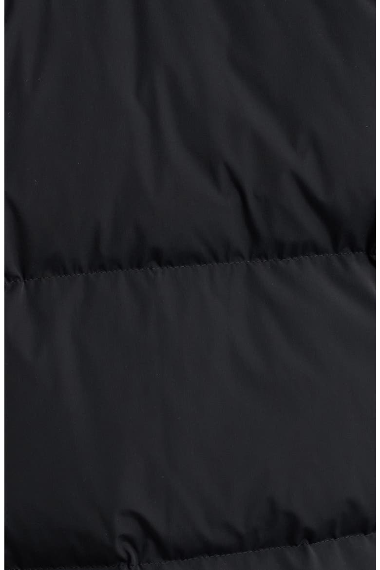 Pillow Collar Down Puffer Coat, Alternate, color, BLACK