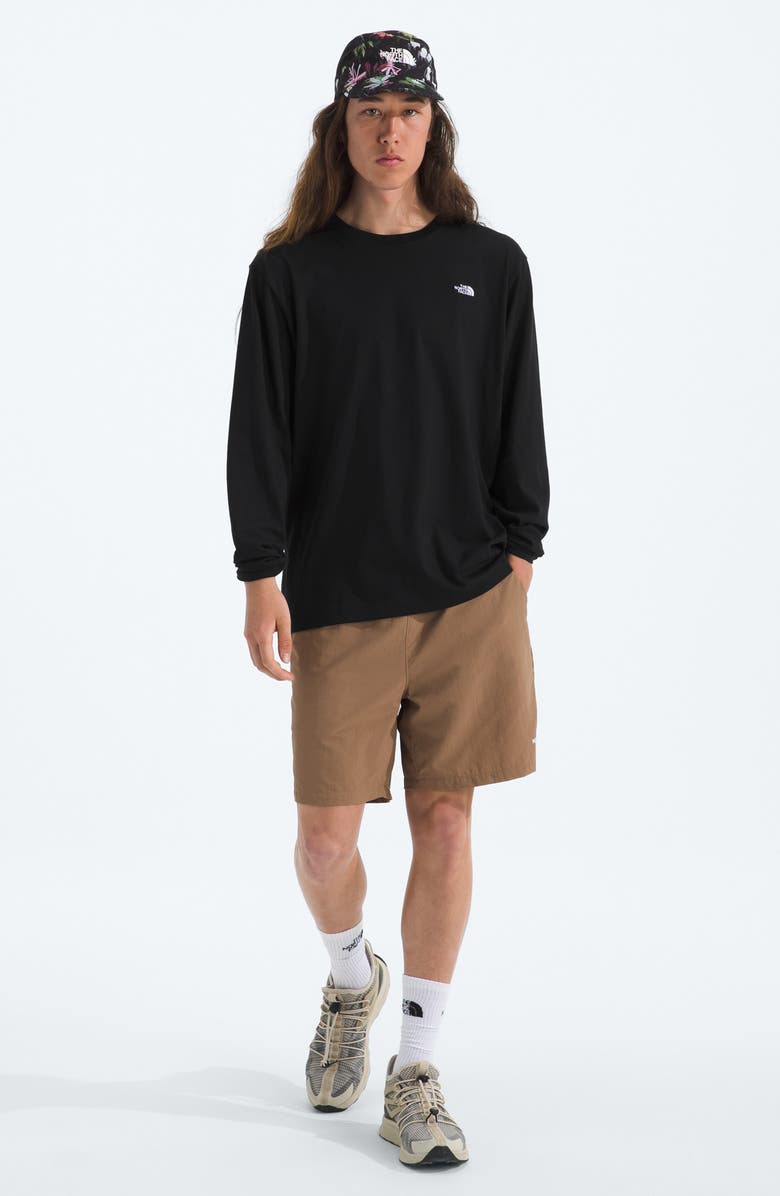 The North Face Essential Long Sleeve Cotton T-Shirt, Alternate, color, Tnf Black
