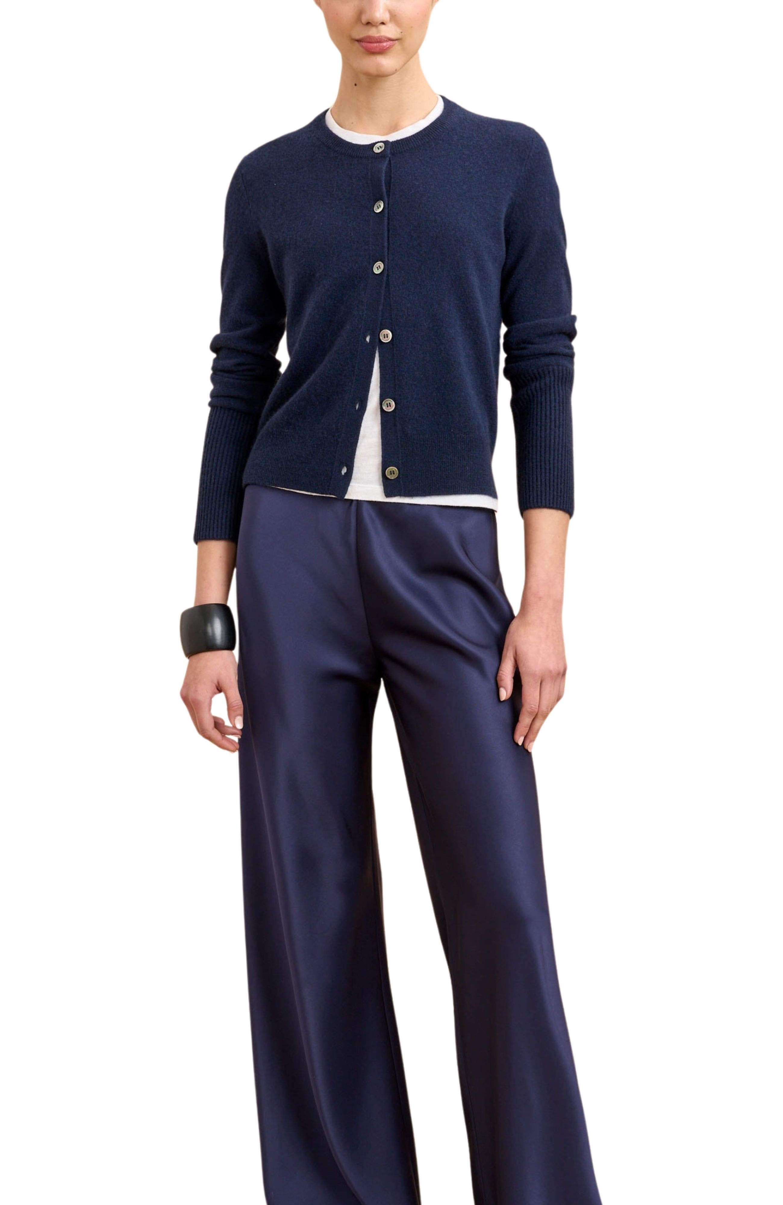 Solid Lean Lines Cardigan - image 3