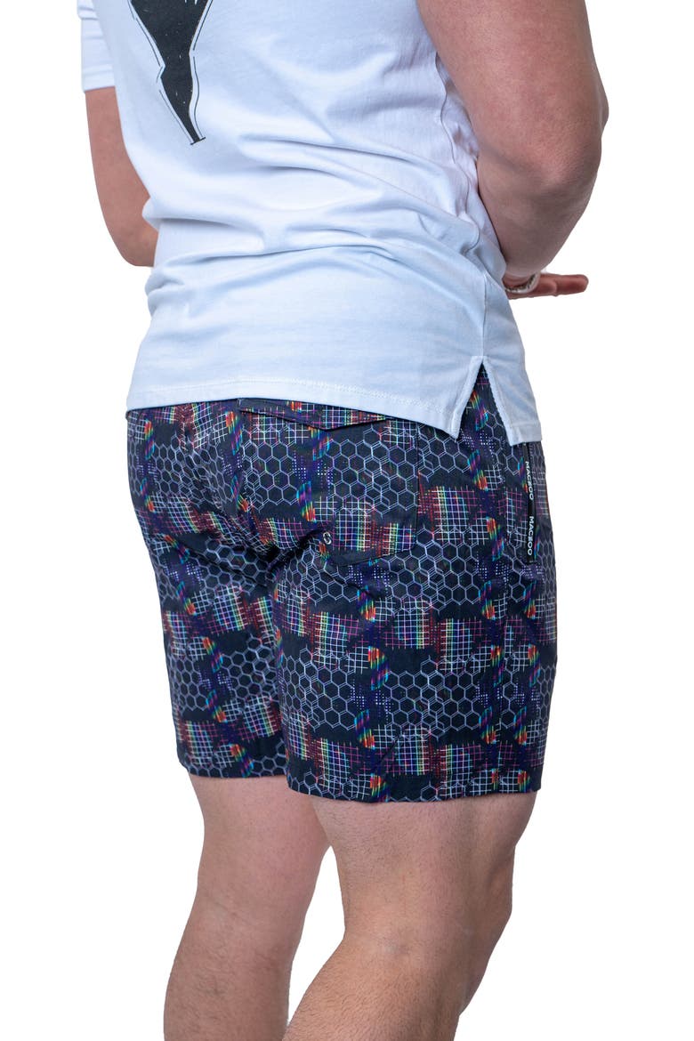 Prism Black Swim Trunks, Alternate, color, BLACK
