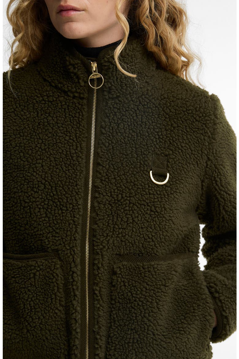 Elenora Fleece Jacket, Alternate, color, OLIVE