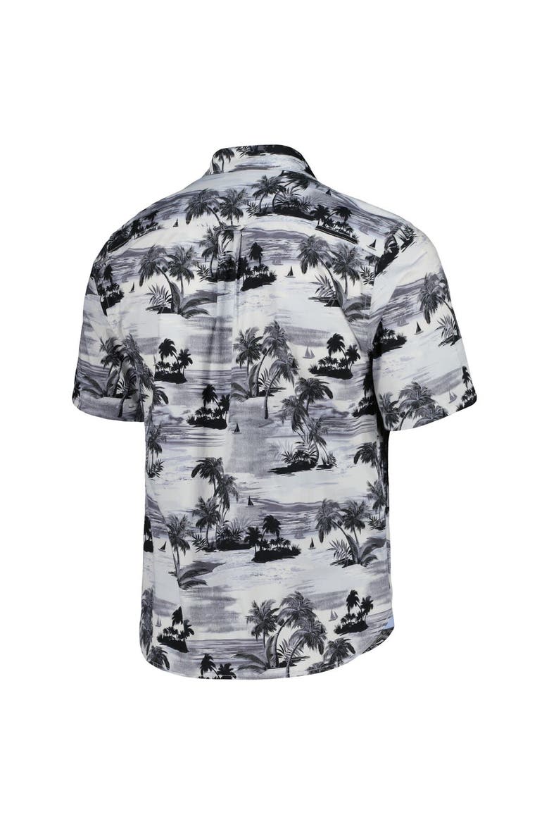 Men's Tommy Bahama Black Mississippi State Bulldogs Tropical Horizons Button-Up Shirt, Alternate, color, Black