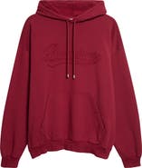 Balenciaga Logo Appliqué Cotton Hoodie
