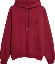 Balenciaga Logo Appliqué Cotton Hoodie