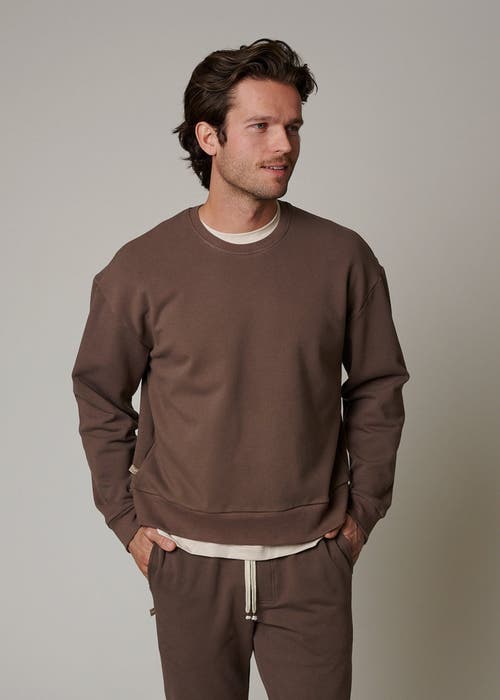 Leisure Lab Zen Crewneck In Cacao