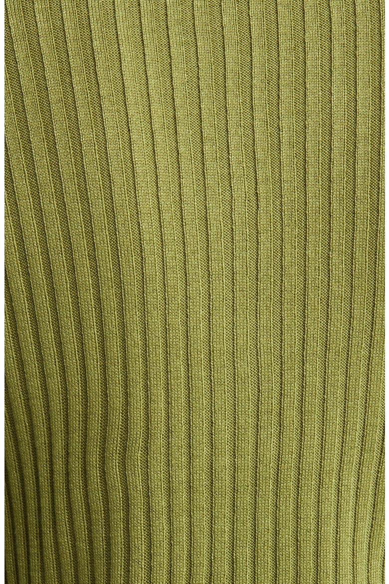 Women's Rib Long Sleeve Polo, Main, color, GREEN