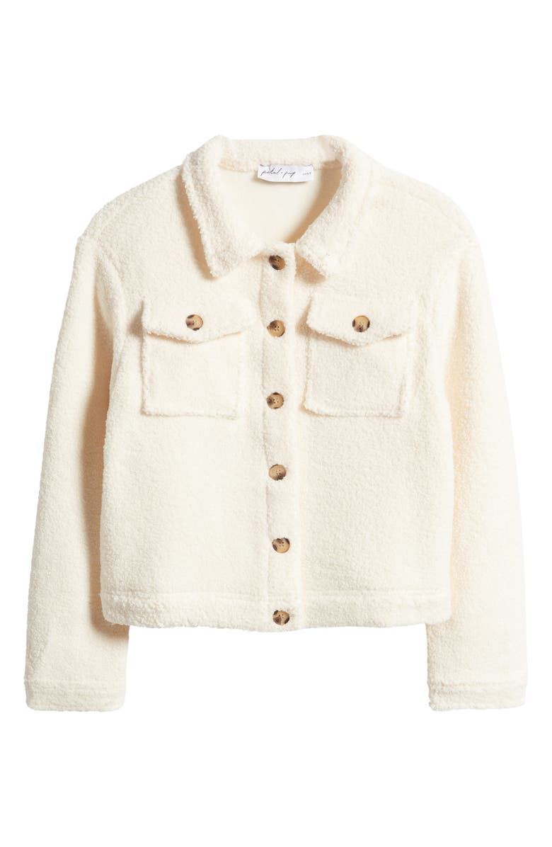 Petal & Pup Palesa Faux Shearling Shirt Jacket, Alternate, color,