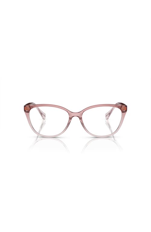 Ralph 55mm Cat Eye Optical Glasses In Pink
