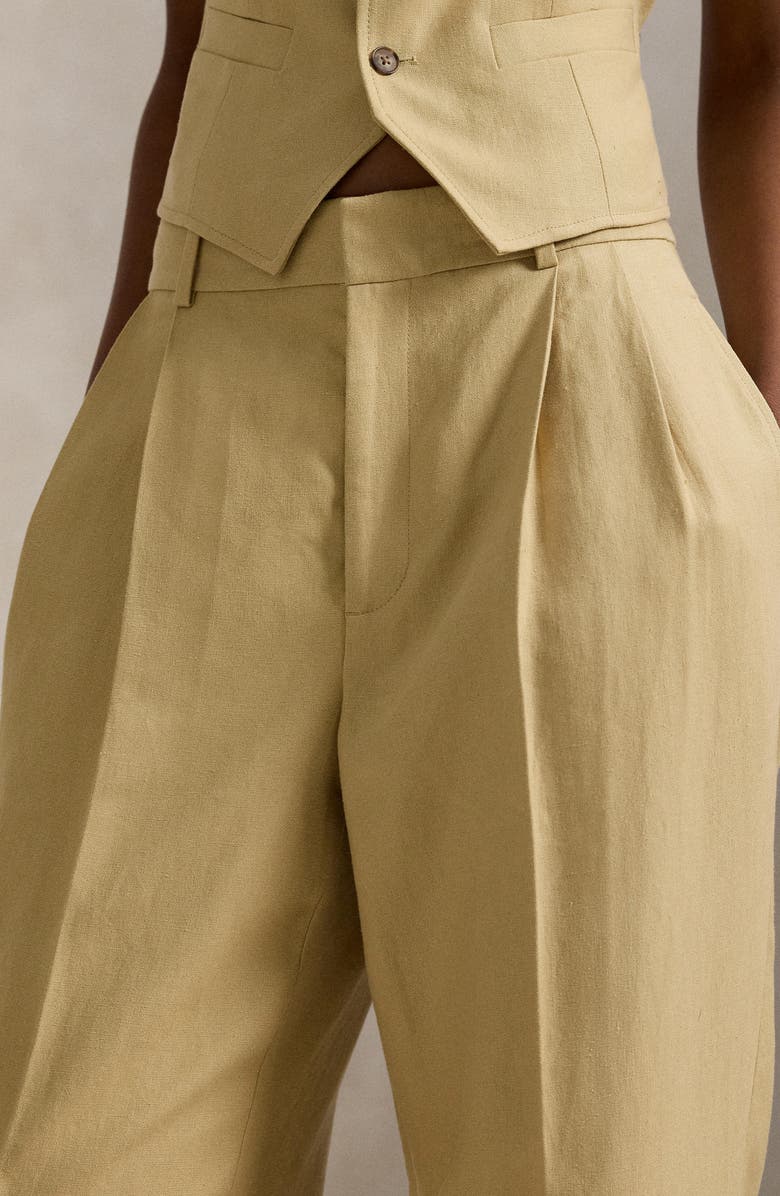 Polo Ralph Lauren Tapered Pleated Pants, Alternate, color, Dune Tan