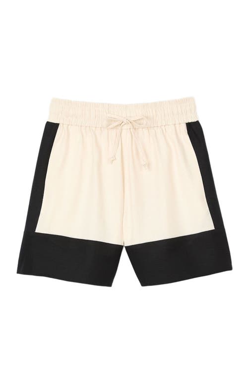 SANDRO SANDRO TWO-TONE SHORTS