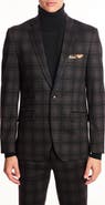 PAISLEY & GRAY Dover Slim Fit Charcoal Plaid Blazer