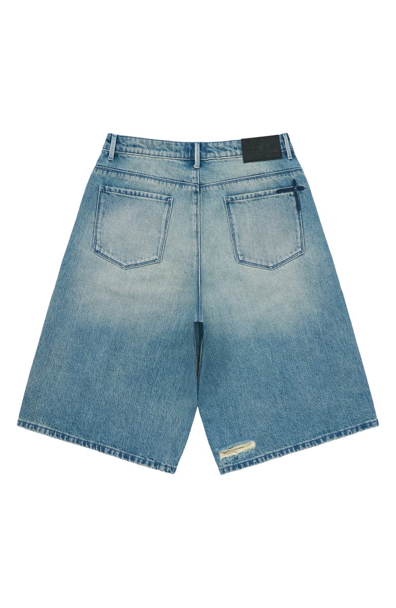 RtA Gustavo Oversize Denim Bermuda Shorts, Alternate, color,