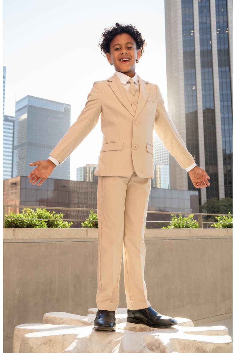 Kids' Knox 5-Piece Suit Set, Alternate, color, SAND
