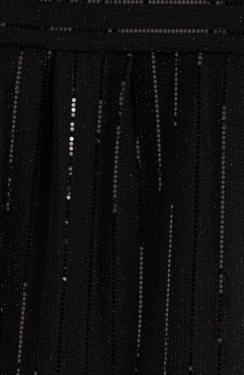 Anne Klein Sequin Embellished Tunic, Alternate, color, Anne Black