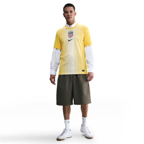 Men's Nike  Yellow USWNT 2025 Goalkeeper Stadium Jersey