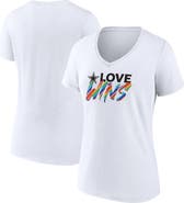 FANATICS Women's Fanatics Branded White Dallas Cowboys Love Wins V-Neck T-Shirt
