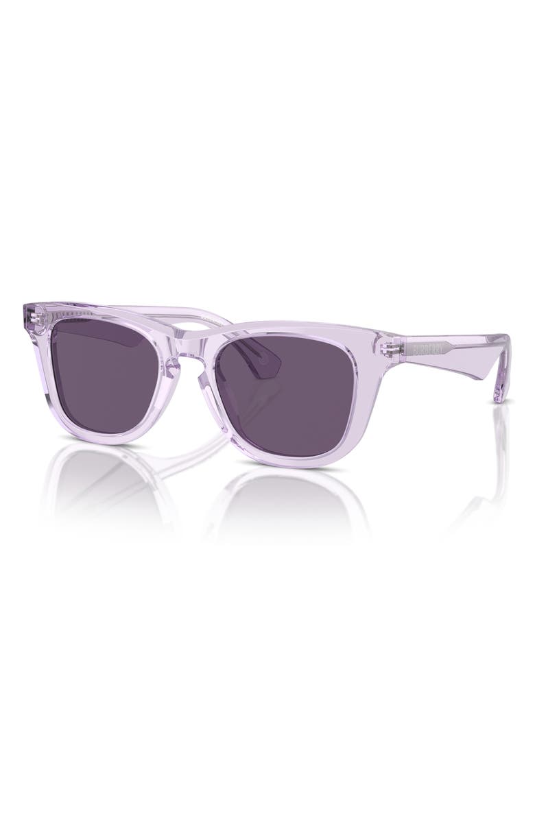 Burberry Kids' 46mm Square Sunglasses, Alternate, color, Lilac / Violet