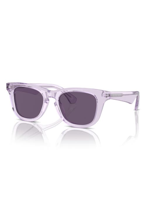 Burberry Kids' 46mm Square Sunglasses In Purple