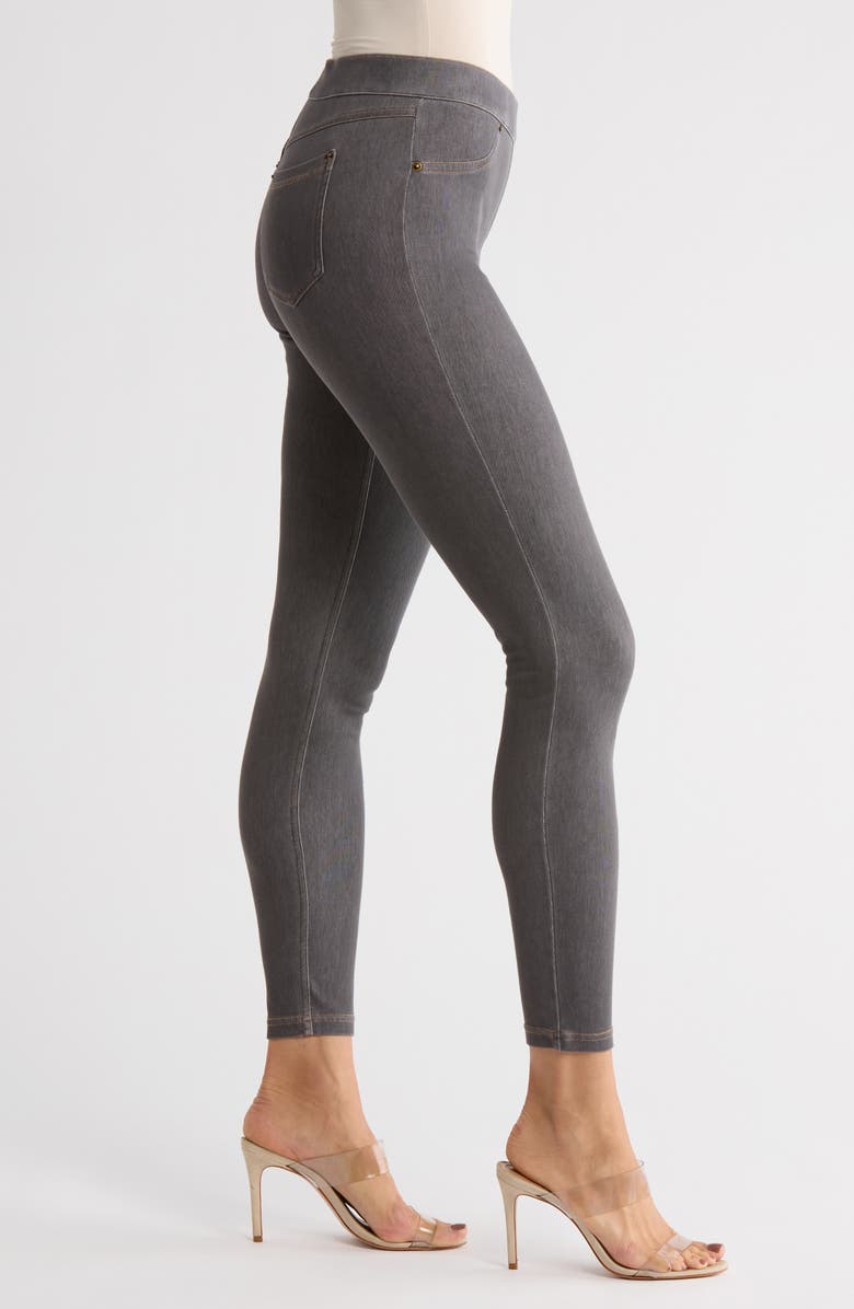 Hue Denim Leggings, Alternate, color, Graphite