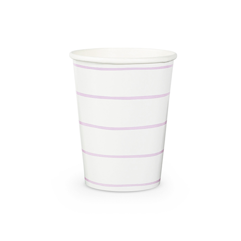 Frenchie Striped 9 oz Cups