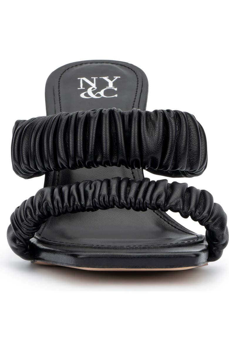 NEW YORK AND COMPANY Faina Ruched Strap Sandal, Alternate, color,