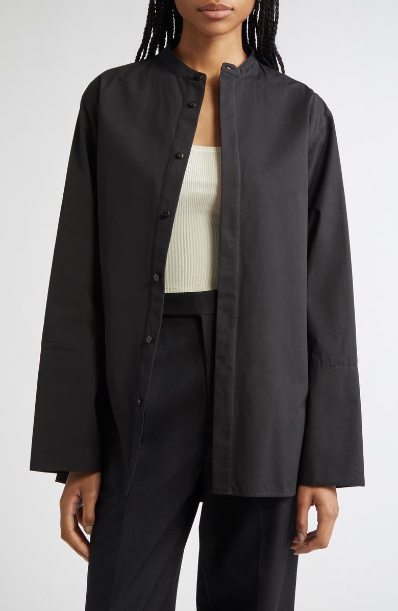 FFORME Esme Oversized Organic Cotton Poplin Shirt Button-Up Shirt, Alternate, color, 