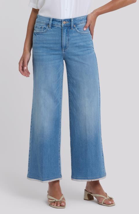 Brodi High Waist Picot Trim Jeans