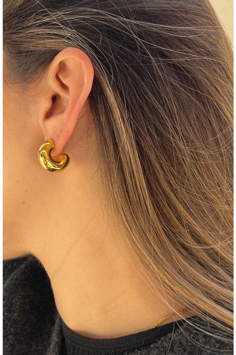 The Perfect Hoops Earrings, Alternate, color, Gold