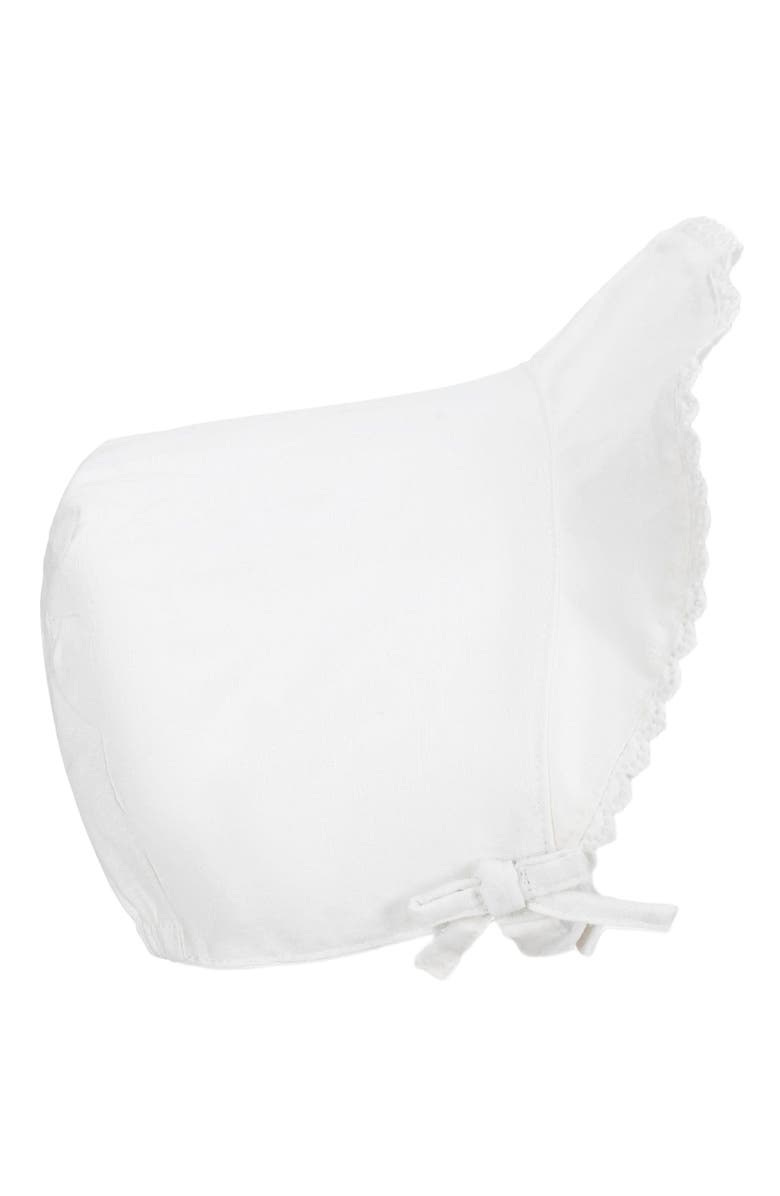 Hope & Henry Baby Brimmed Linen Bonnet, Infant, Alternate, color, 