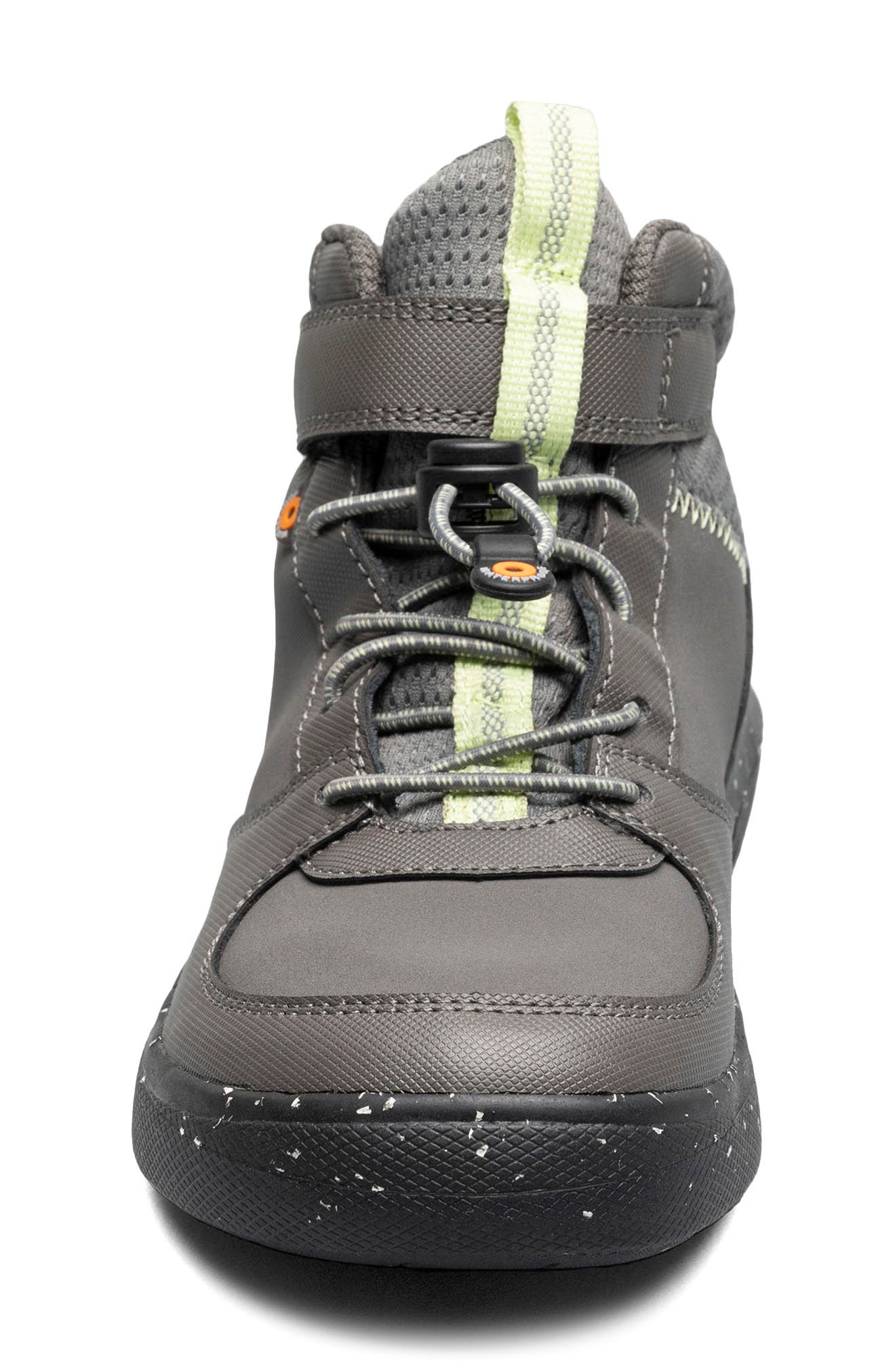 Bogs Kids' Skyline Kicker Waterproof High Top Top Sneaker, Alternate, color, Gray