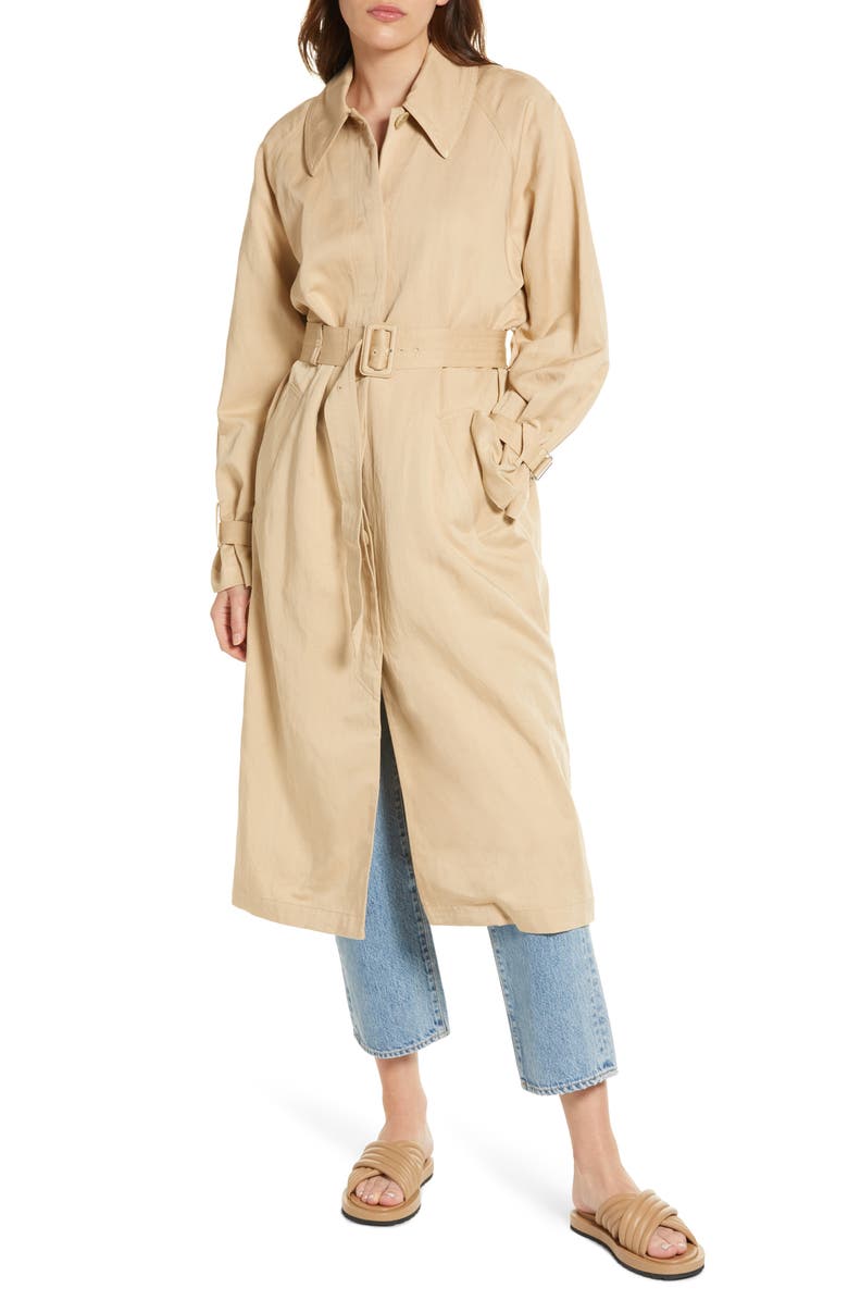 & Other Stories Relaxed Fit Belted Trench Coat, Alternate, color, 