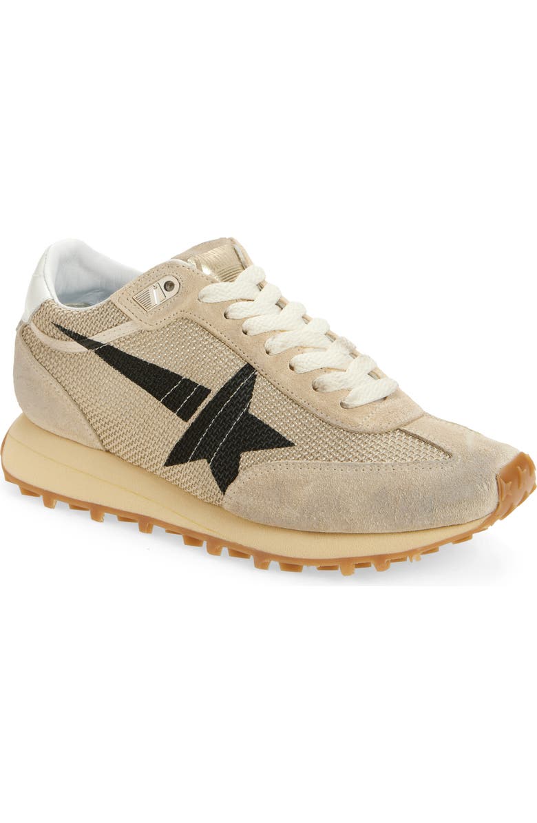Golden Goose Marathon Running Sneaker, Main, color, Beige/ Black
