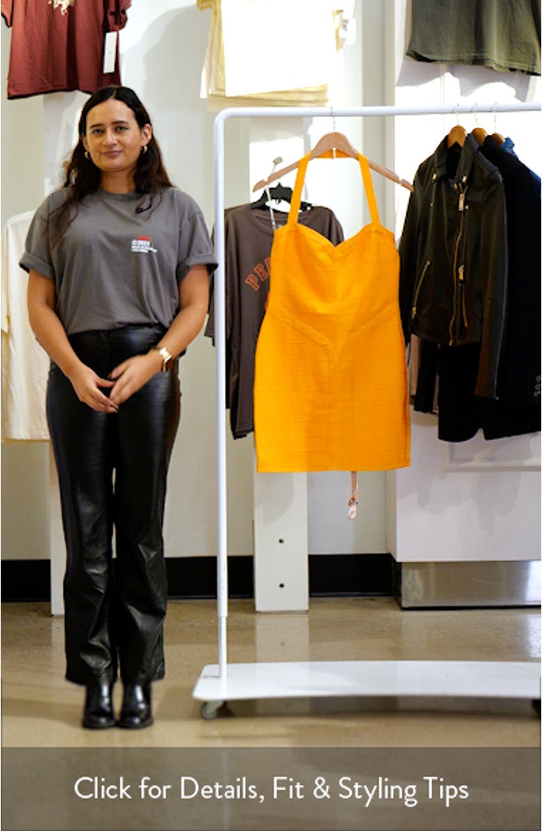 The Supermodel Halter Neck Bandage Minidress, sales video thumbnail