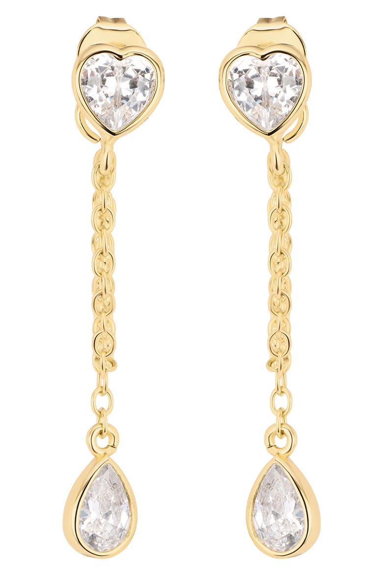 Modern Muse CZ Heart Drop Earrings video
