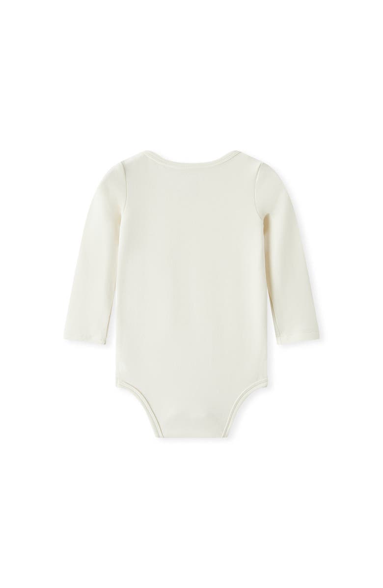 Milkbarn Brushed Long Sleeve One Piece, Alternate, color, White