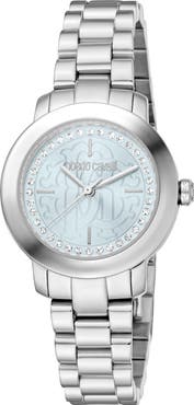Roberto Cavalli Crystal Bracelet Watch, 30mm