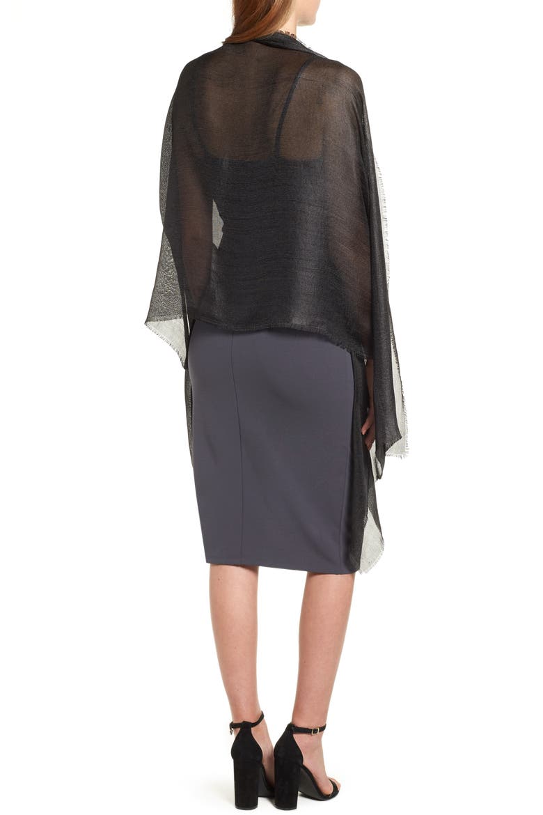 Shimmer Wrap, Alternate, color, BLACK