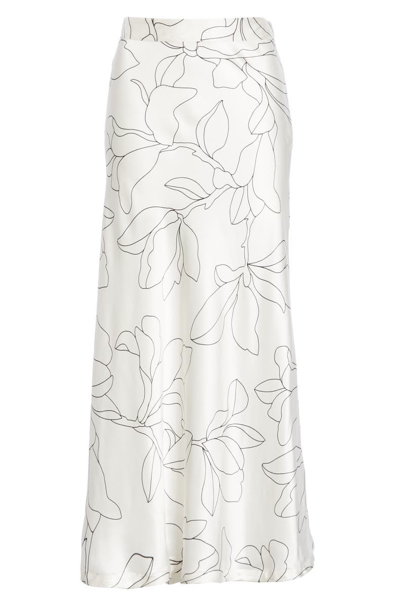 Equipment Iva Floral Silk Midi Skirt, Alternate, color, 