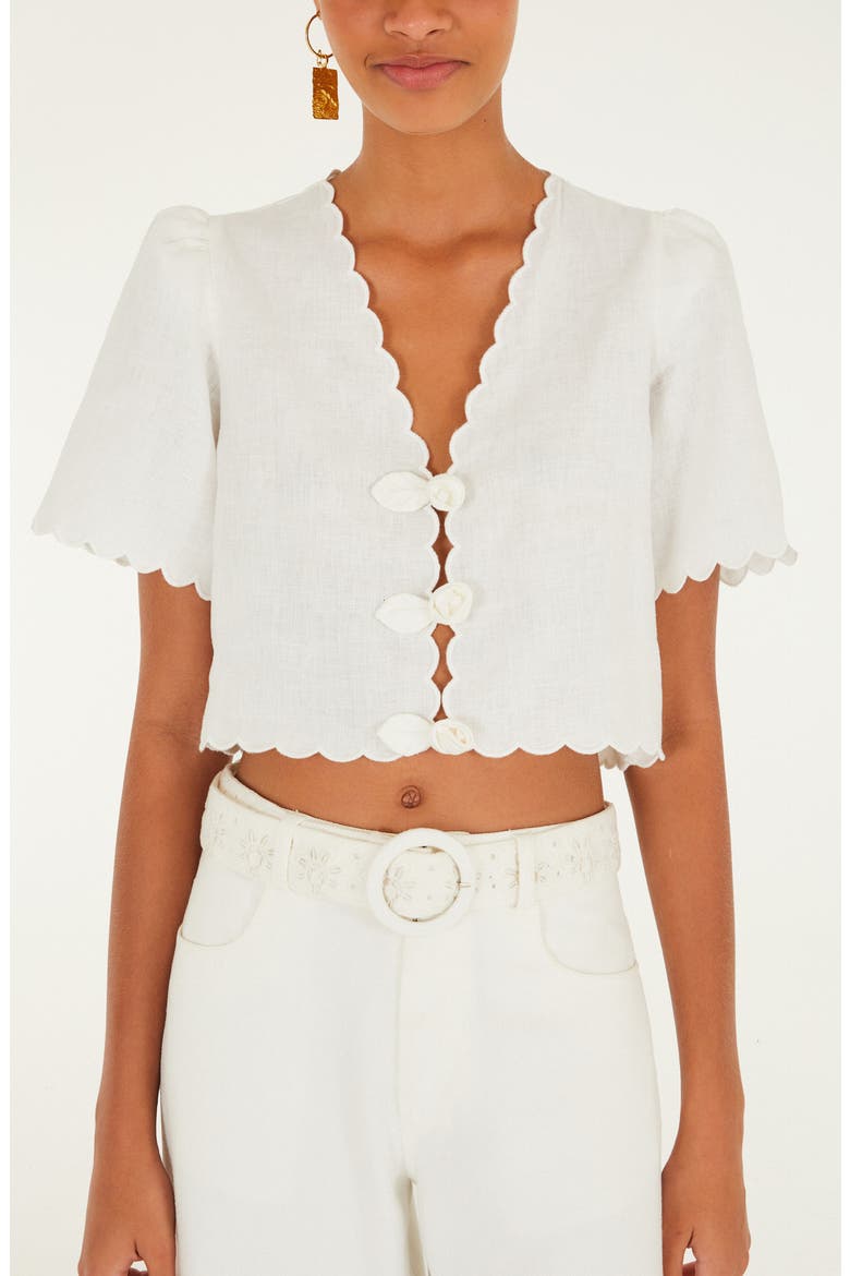 Roses Scallop Crop Top, Alternate, color, OFF-WHITE