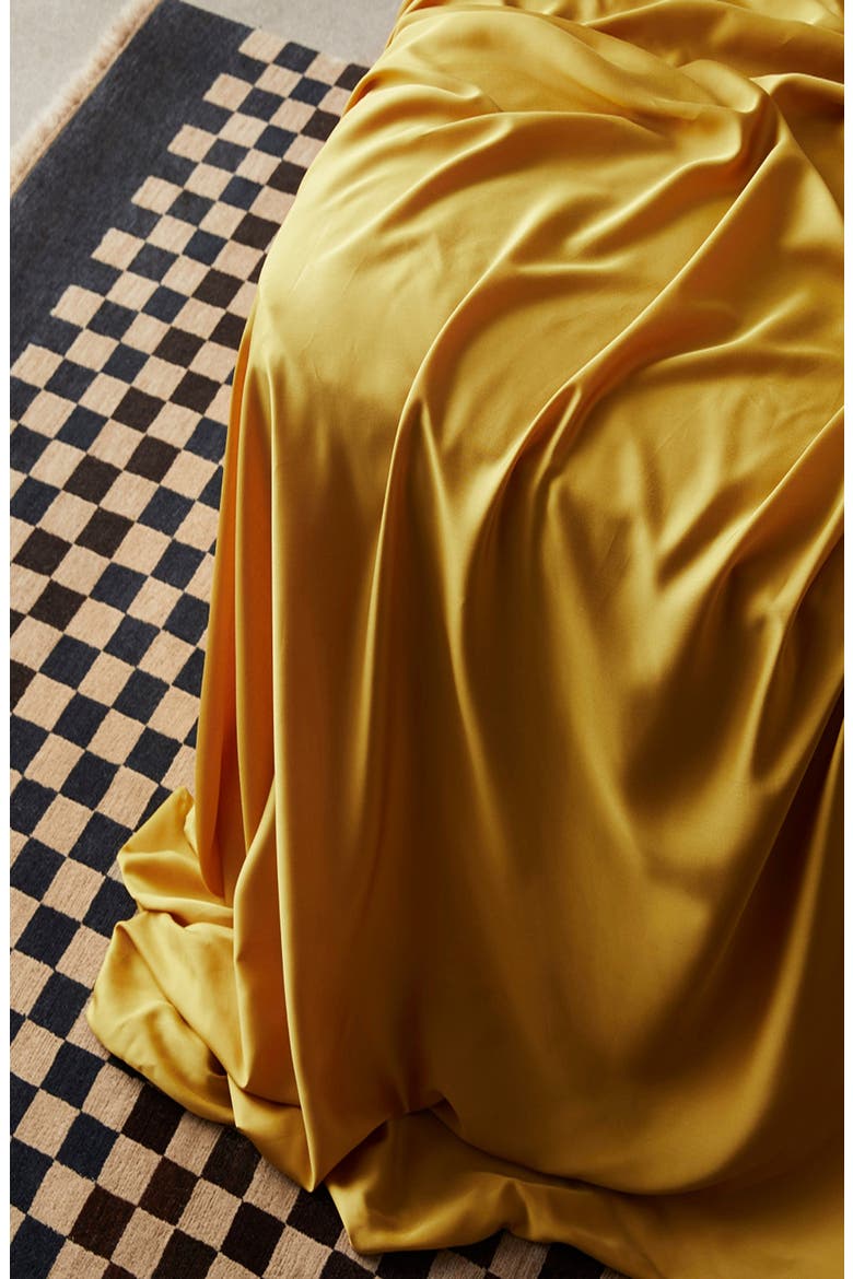 Signature Sateen Sheet Set, Alternate, color, SAFFRON