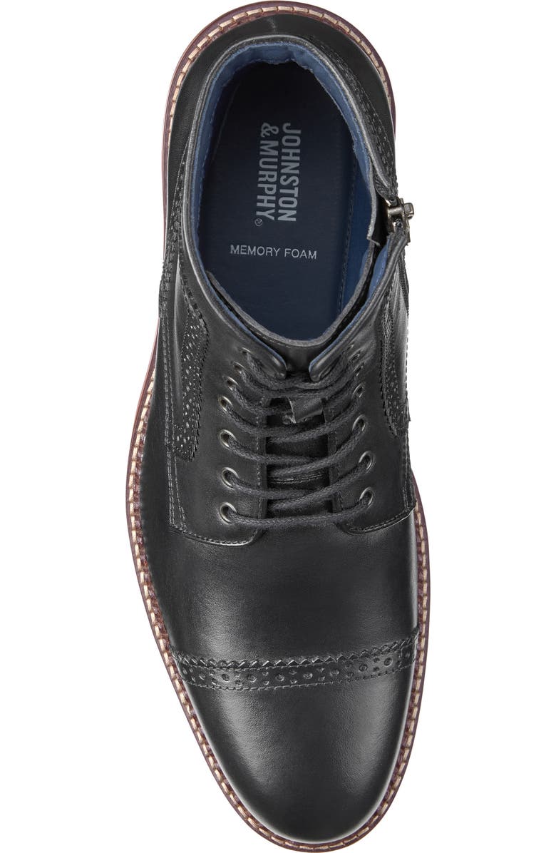 Johnston & Murphy Benton Leather Cap Toe Boot, Alternate, color,