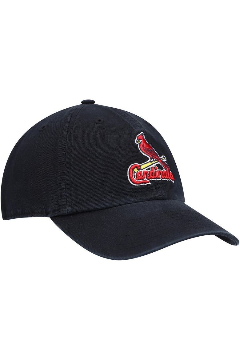 Men's '47 Black St. Louis Cardinals Clean Up Adjustable Hat, Alternate, color, Navy