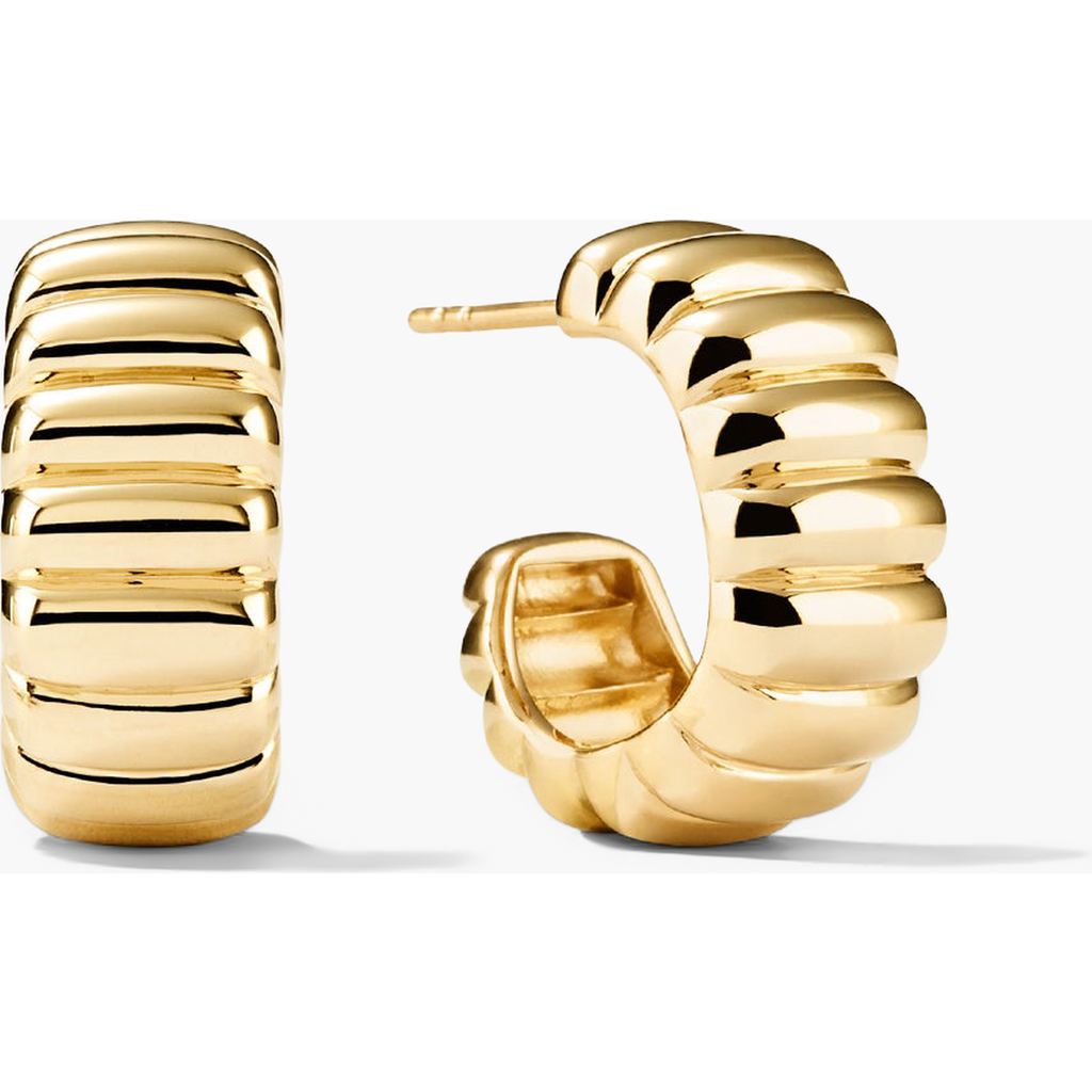 Bold Fluted Hoops in 18K Gold Vermeil by MEJURI at Nordstrom