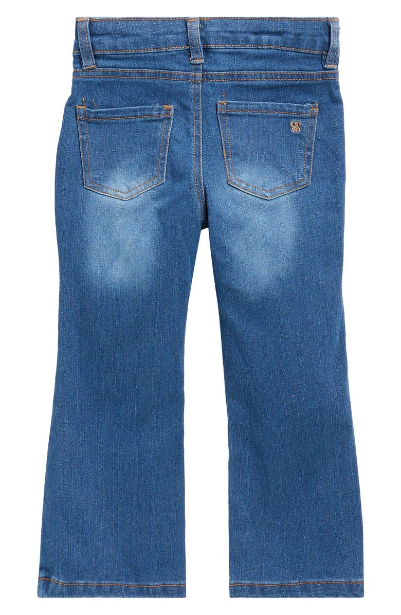 Jessica Simpson Kids' Ruffle T-Shirt & Wide Leg Jeans Set, Alternate, color, Coral Pink