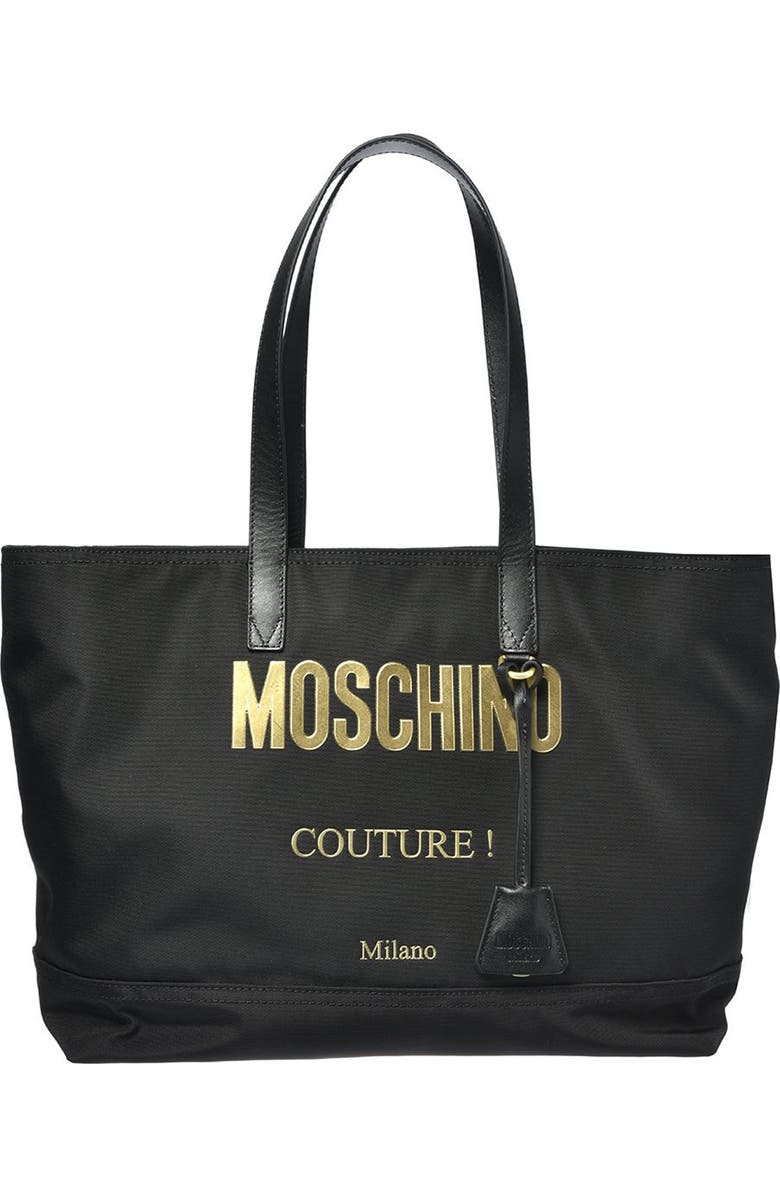 Moschino Logo Tote, Main, color,