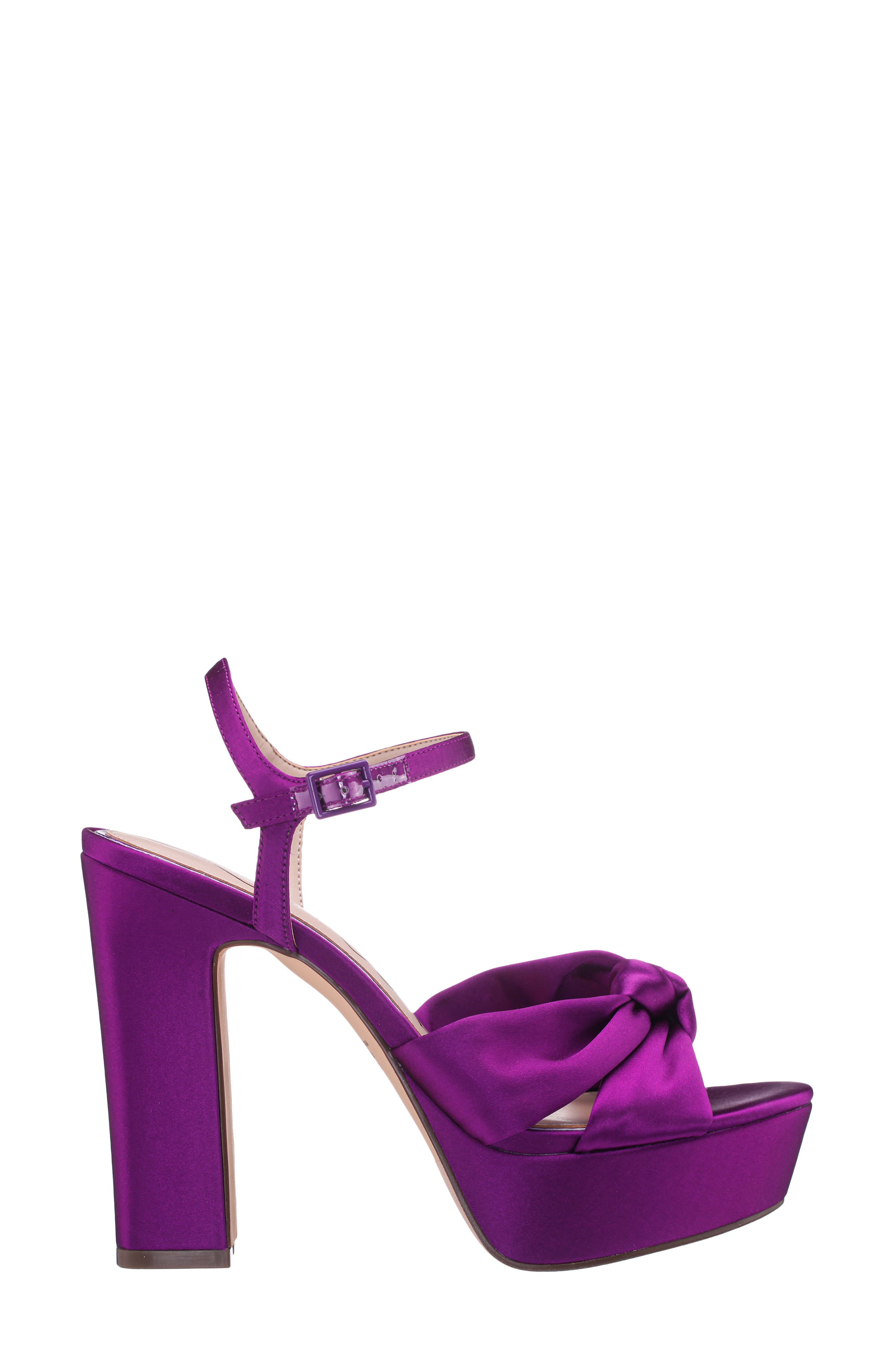Sherlee Ankle Strap Platform Slide Sandal, Alternate, color, PURPLE