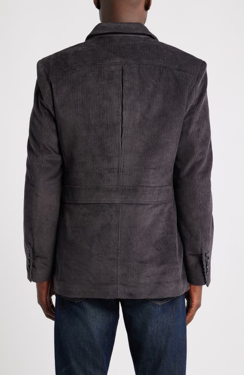 Schott Nyc Weekender Corduroy Blazer In Gray