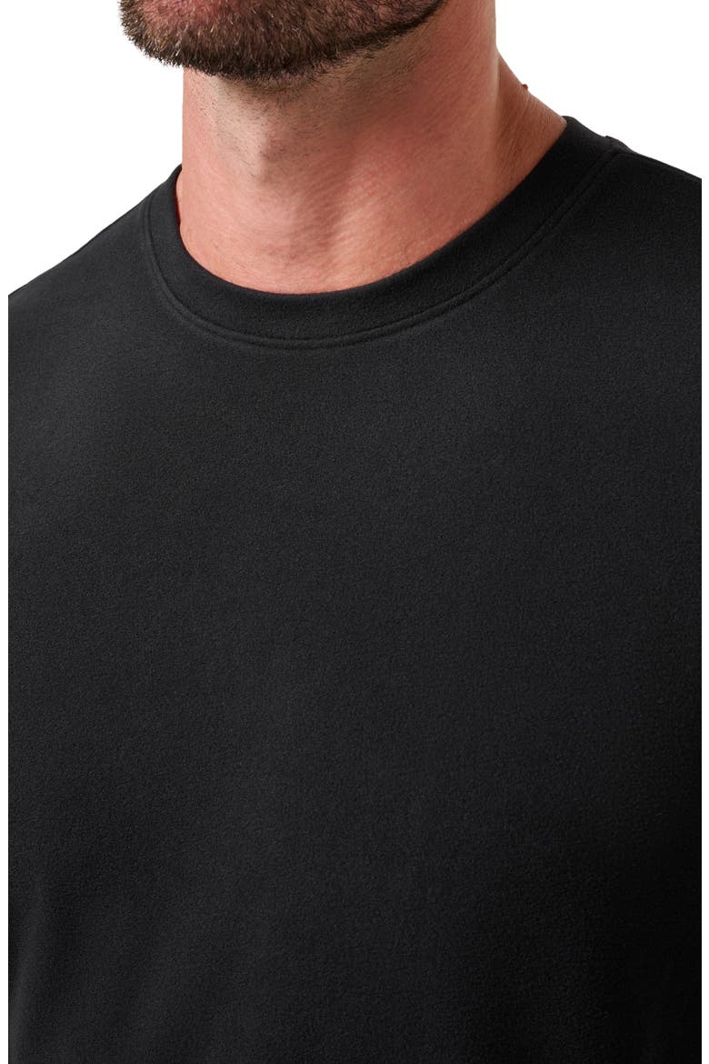 Peak Fleece Sweatshirt, Alternate, color, BLACK