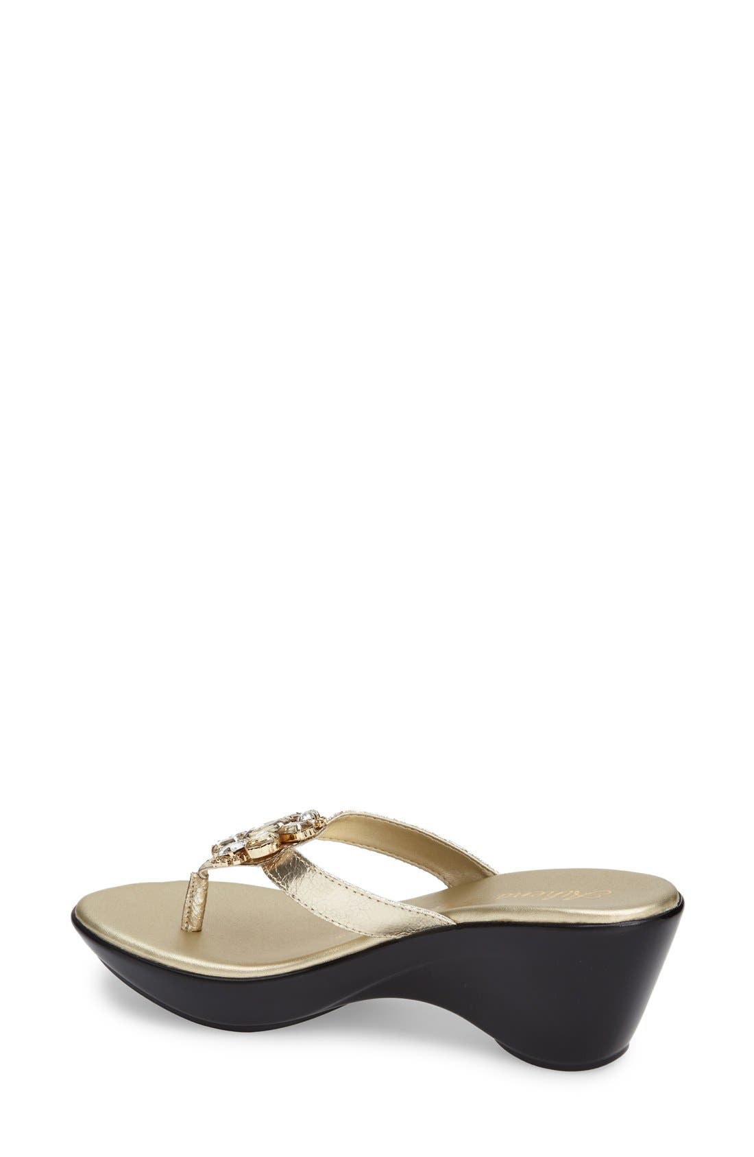 Athena Alexander 'Anita' Crystal Embellished Thong Sandal (Women ...